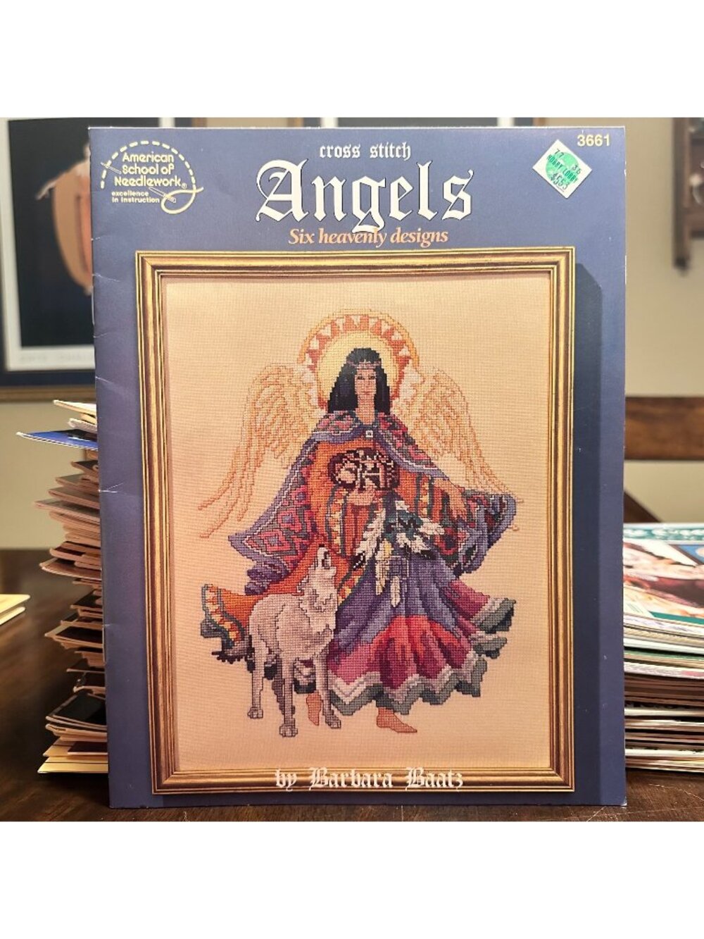 Angels Cross Stitch Pattern Book By Barbara Baatz Featuring Six Heavenly Designs
